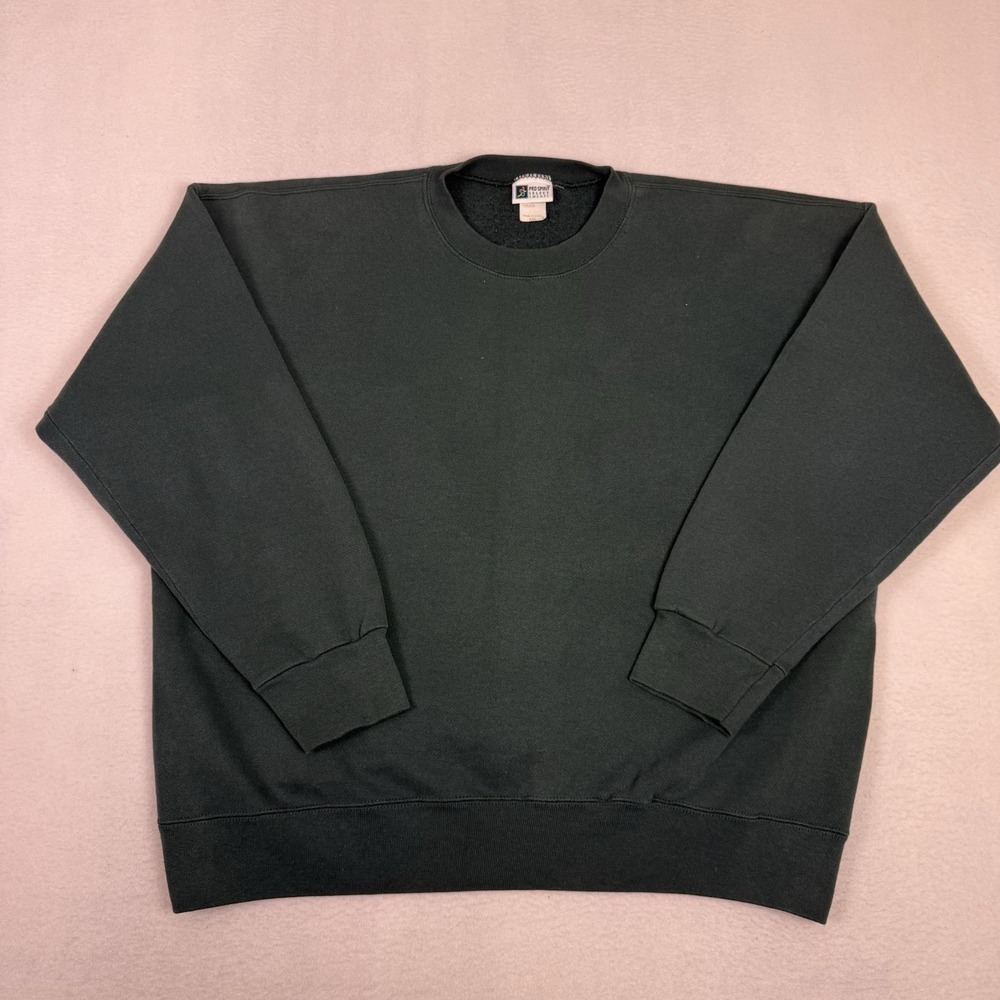Vintage 90s Pro Spirit Select Sweats Green Crewneck Sweatshirt XXL Made in USA